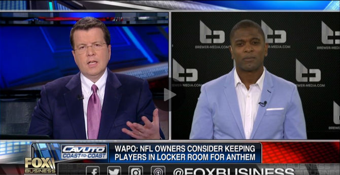 Jack Brewer live on Fox Business' "Cavuto Coast to Coast" discussing Trump's NFL a