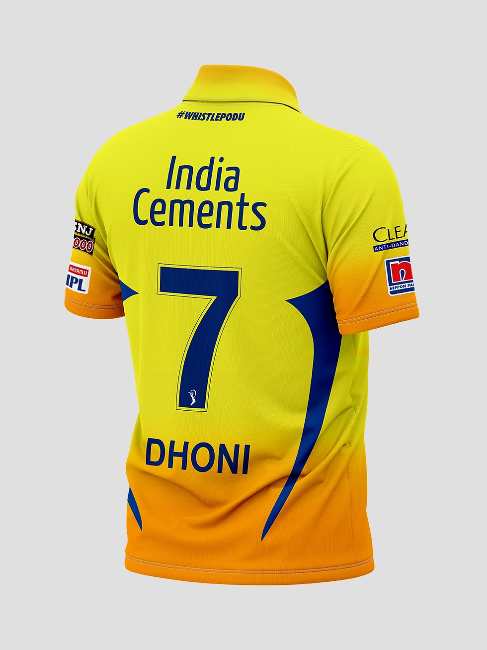 Thumbnail: CSK: Official Match Replica JERSY for Men 2021 (Dhoni 7)