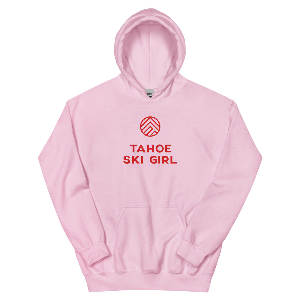 Tahoe Ski Girl Non-Fleece Hoodie 