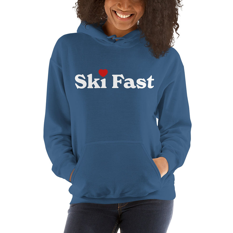 Thumbnail: Ski Fast Adult Hoodie