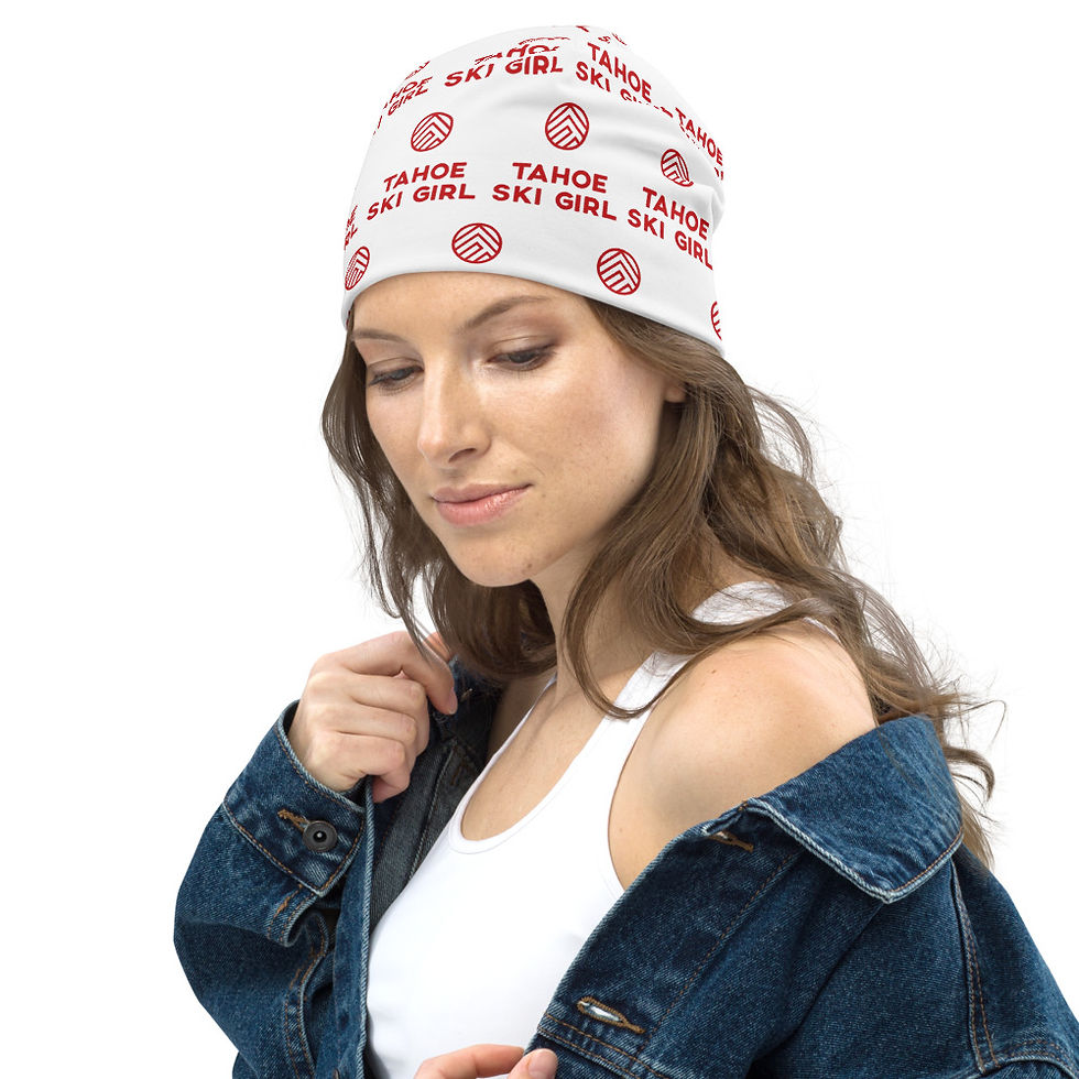 Thumbnail: All-Over Print White Beanie