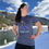 Thumbnail: Lila Lapanja Signature Women's Heather Blue T-Shirt