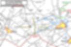 Map of the Western Front where the Canadian battalions were based.