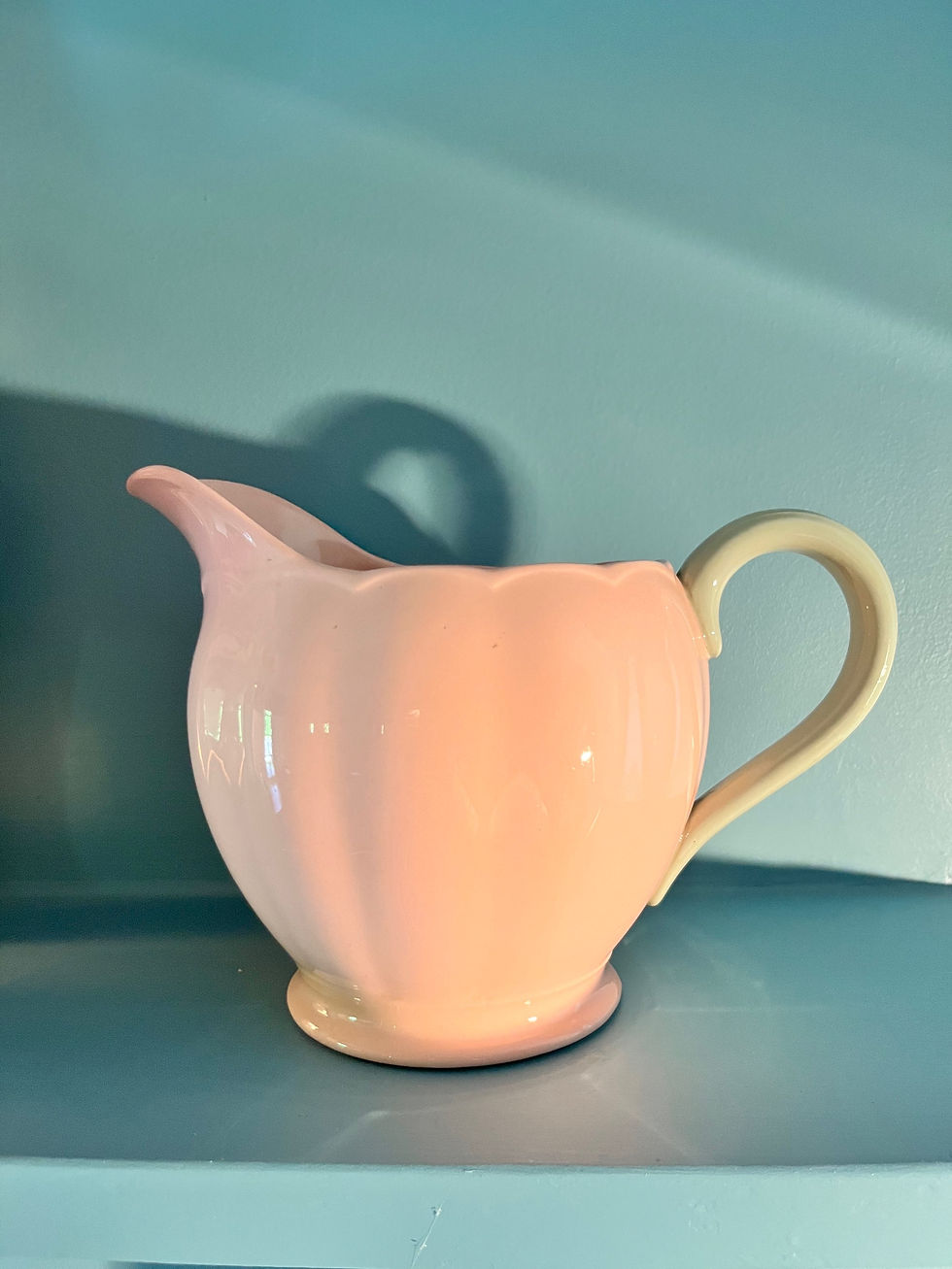 Peach Leaf Petal Large Jug Grindley England