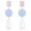 Thumbnail: Earrings pearls - baby blue
