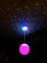 light up mirror ball £25.00