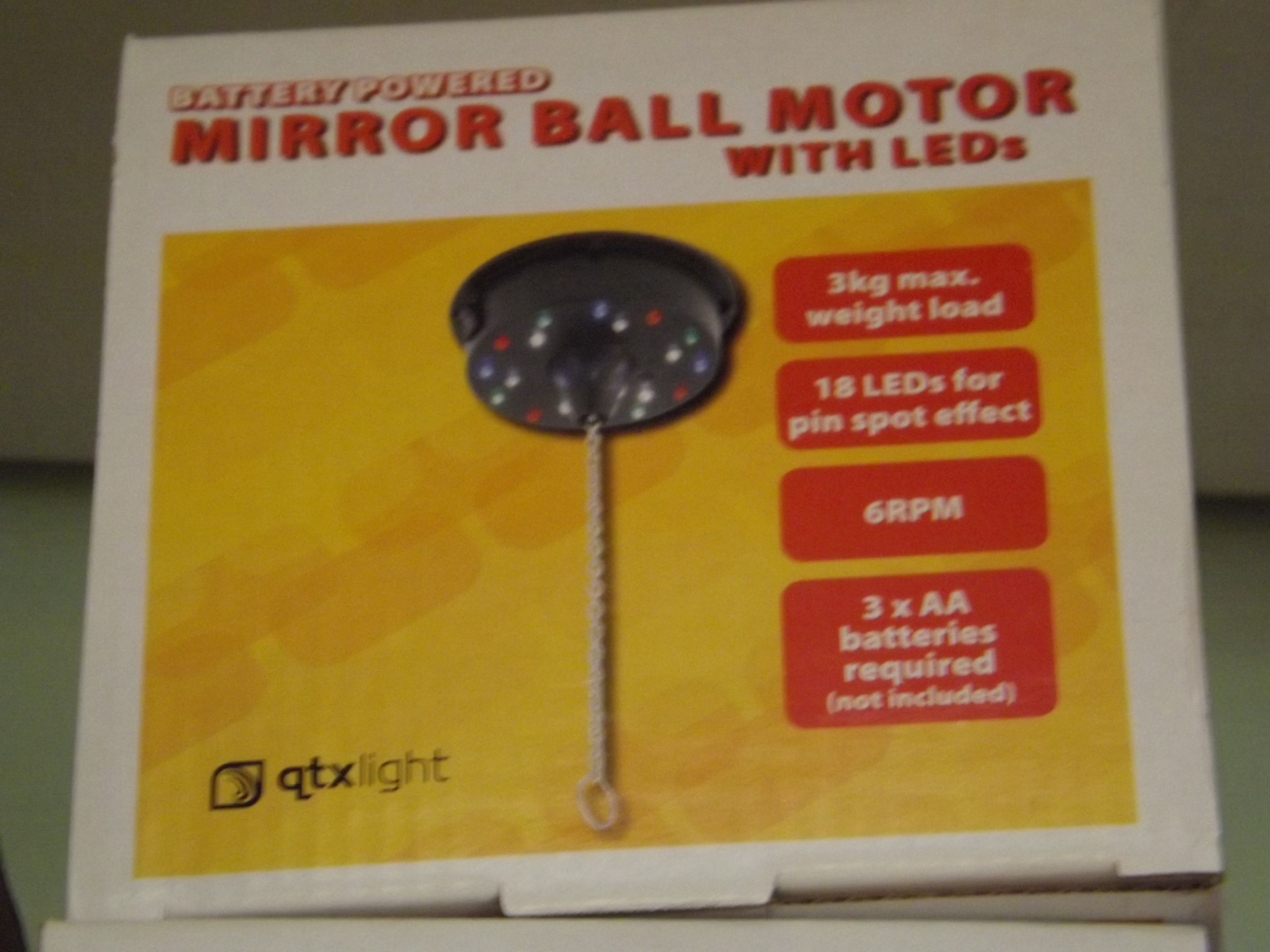 LED Mirror Ball motor £18.95