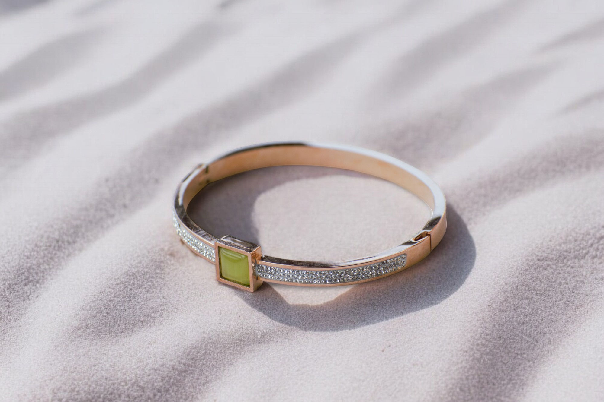 Luxe Golden Stone Bangle