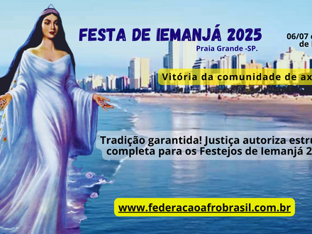 Justiça assegura realização dos Festejos de Iemanjá 2025 em Praia Grande