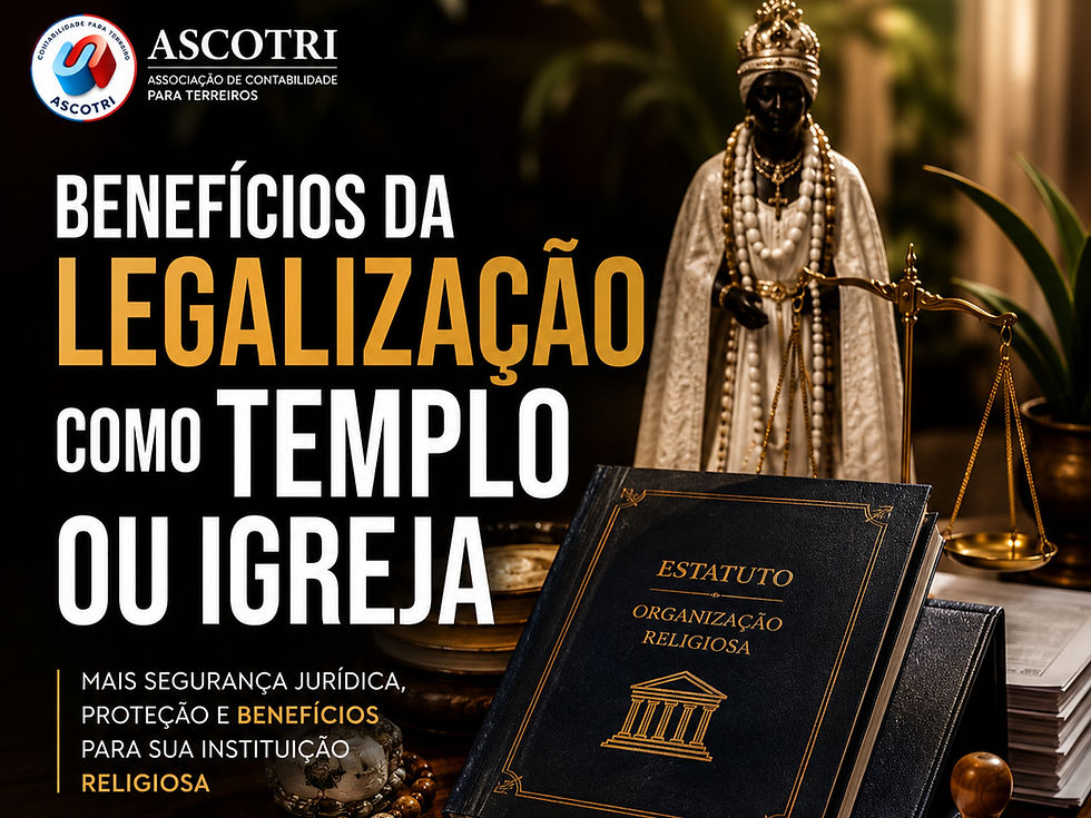 Benefícios da Legalização como Templo ou Igreja.