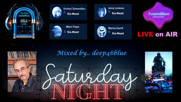 Postcard of the blue jukebox