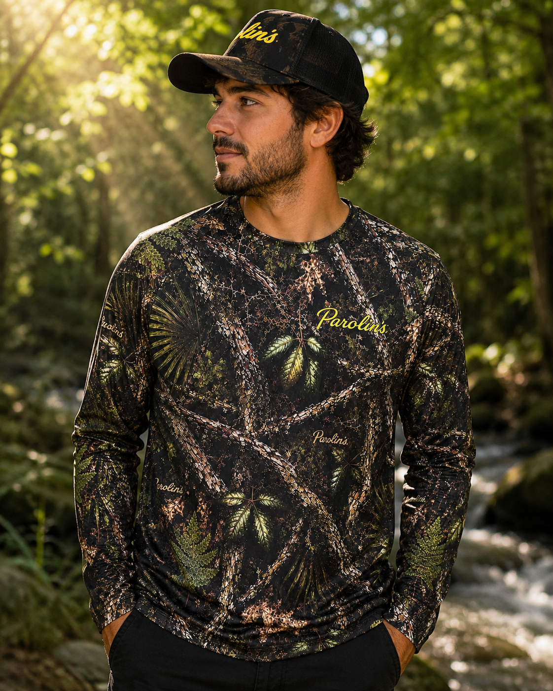 Camiseta Parolin´s Camuflada Mata Atlântica Manga Longa – Sense Dry UV 50+
