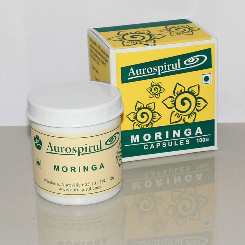 Thumbnail: Aurospirul organic certified Moringa – 100 Veg Capsules