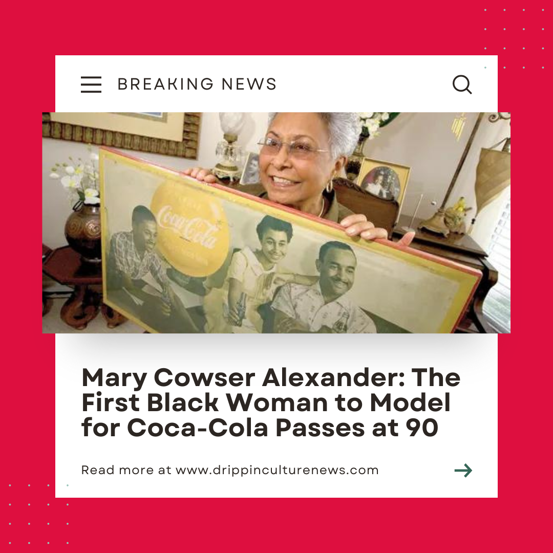 Mary Cowser Alexander: The First Black Coca-Cola Model Holding An Image of Her Ad