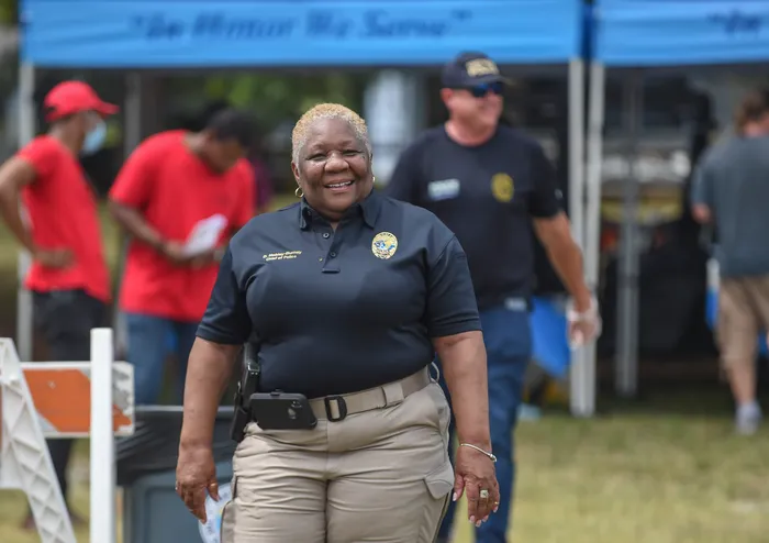 Chief Diane Hobley-Burney at a community event