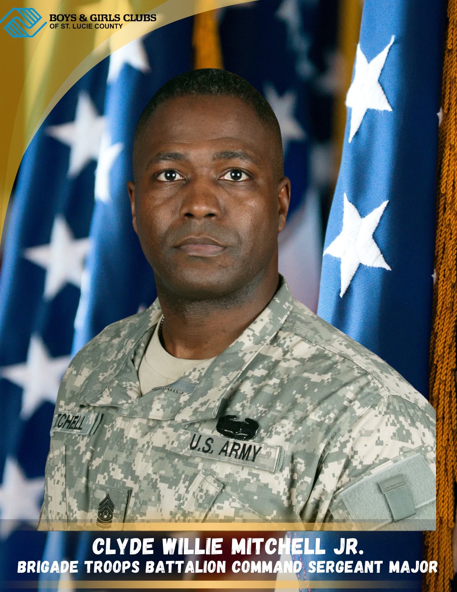 Command Sergeant Major Clyde Mitchell, Jr. Trading Card