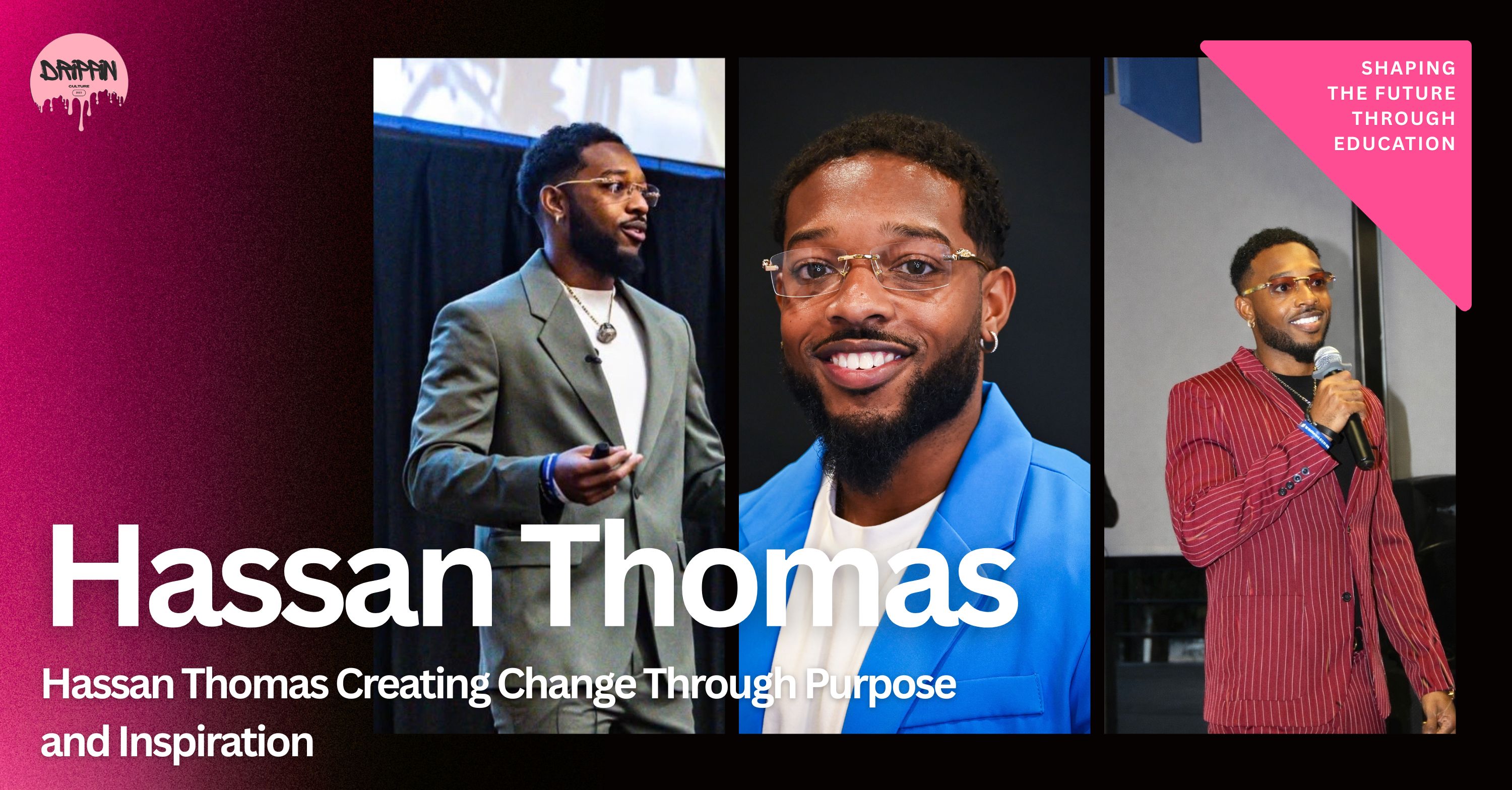 Hassan Thomas presenting From College to Corporate to students and educators.