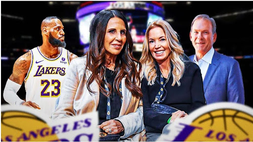 Lebron James and Jeanie Buss