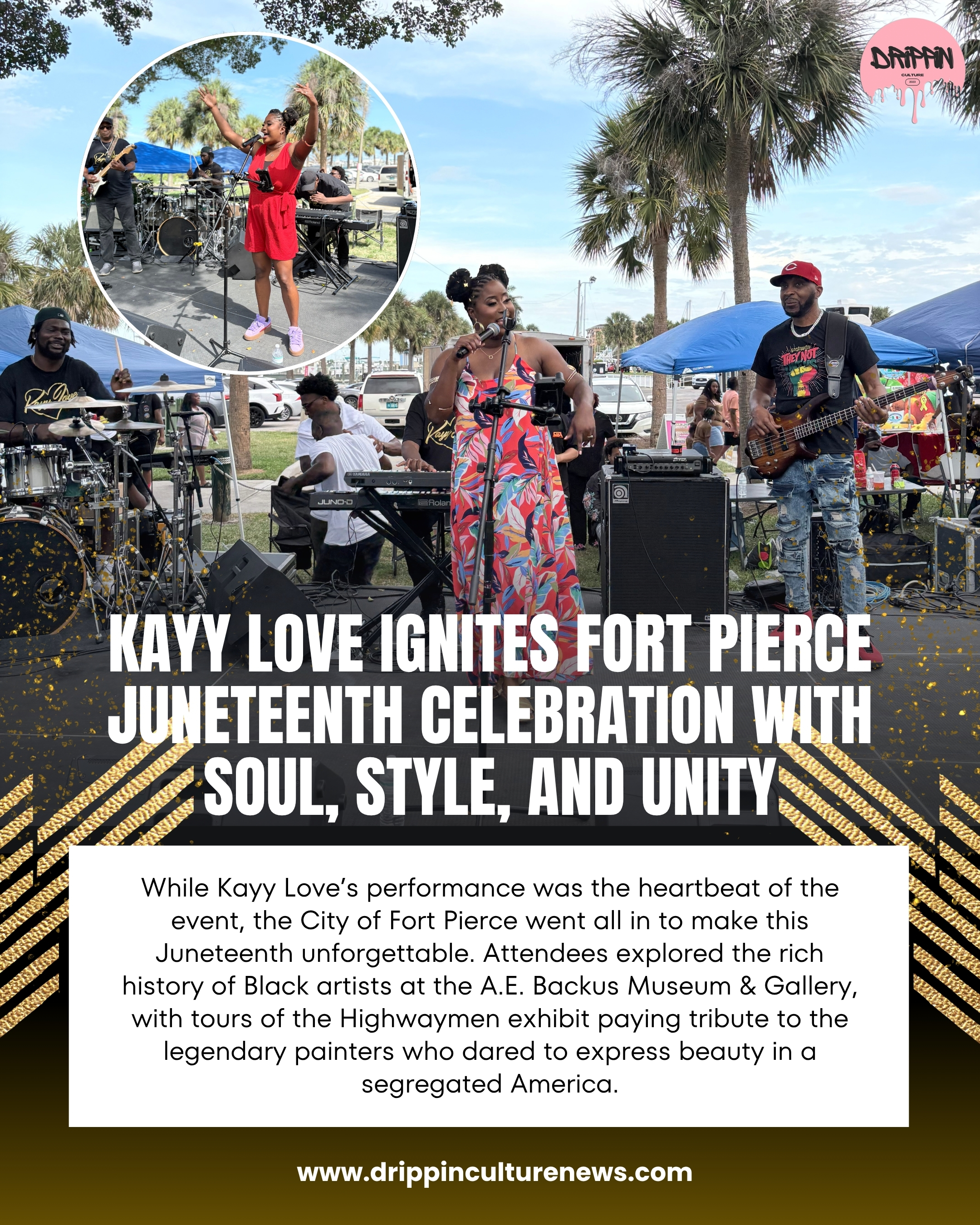 Kayy Love performing with the Derek Mack Band Live