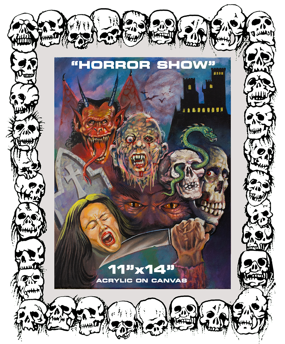 "HORROR SHOW" Original Painting
