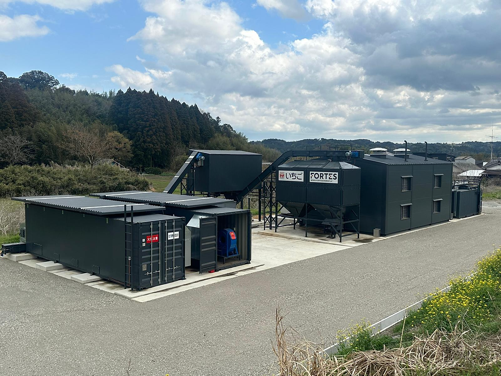In Saito, Japan, a cogeneration plant has been launched in collaboration with Ichigo inc. 