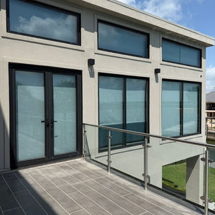 Patio renovation on a stucco home
