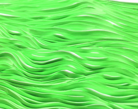 Imperfect Flow Paint Carving, Minimalistic Art, Green Artwork, Textured Artwork, Round Artwork, Local Athens GA Artist