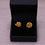 Thumbnail: Gold Plated Rose Stud Earrings