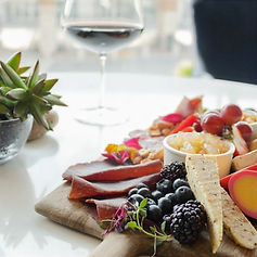 charcuterie board at restaurant