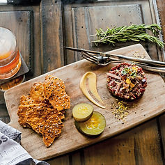 TarTare appetizer at restaurant