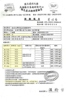 使用水檢驗報告