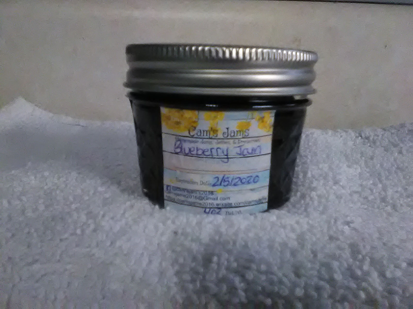 Blueberry Jam   Size: 4 ounce