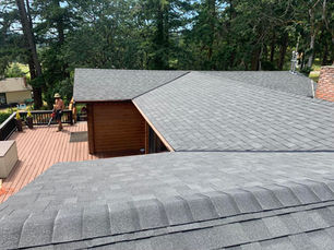 Asphalt roof