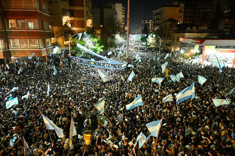 Los bahienses celebraron el pase a la final del Mundial 2026