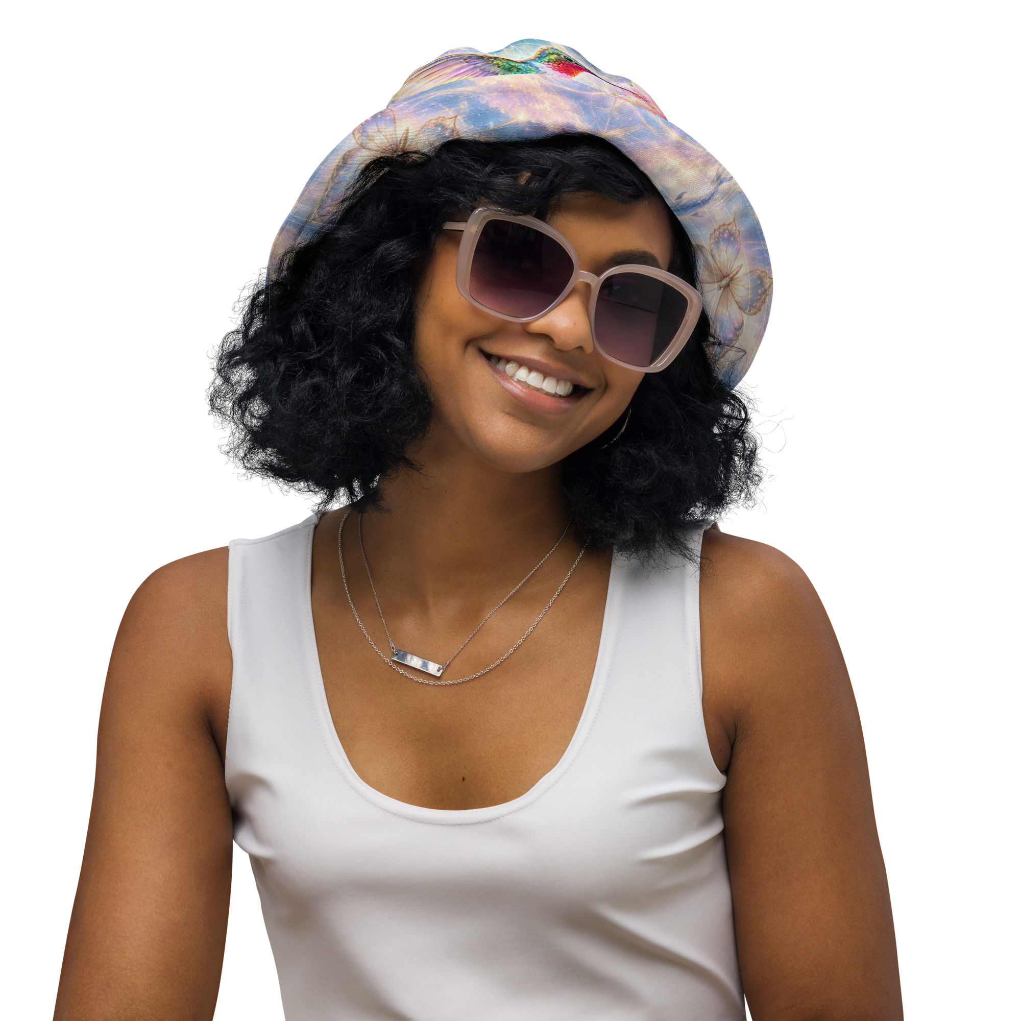 The Garden of Two Wings — Reversible Bucket Hat