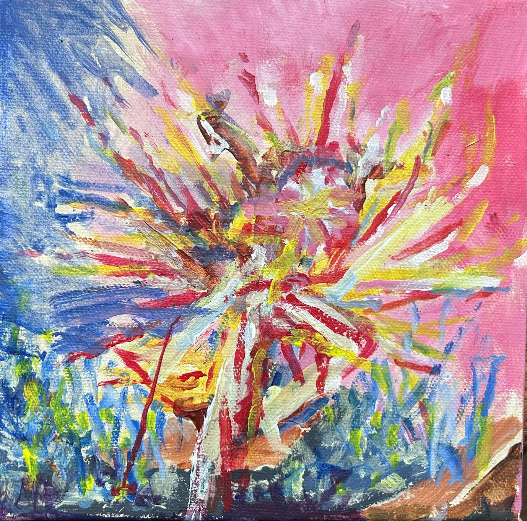 Abstract shards original painting