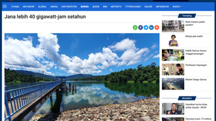 Jana lebih 40 gigawatt-jam setahun