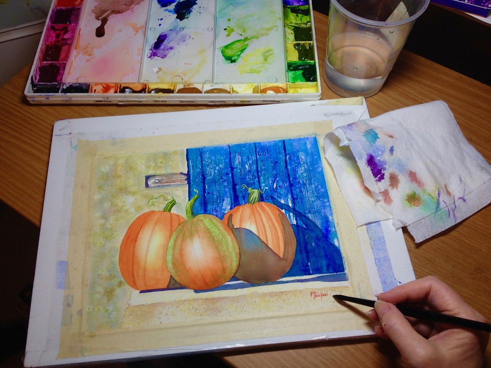 Pumpkin Watercolor Workshop with Jill Erickson