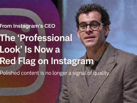 Instagram's CEO Adam Mosseri just admitted AI content is dying. Here's what that means for Cork businesses paying agencies €1,500/month for polished content.