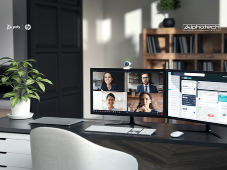 Poly Studio P5 USB-A Webcam | Best face forward during video calls, working from home or in the office!