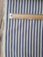 Navy Ticking Fabric Cotton Fabric With A Stripe