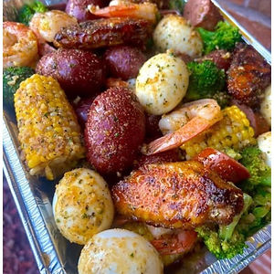 Chicken & Sausage Good Eats Cajun Boil - Party of 12