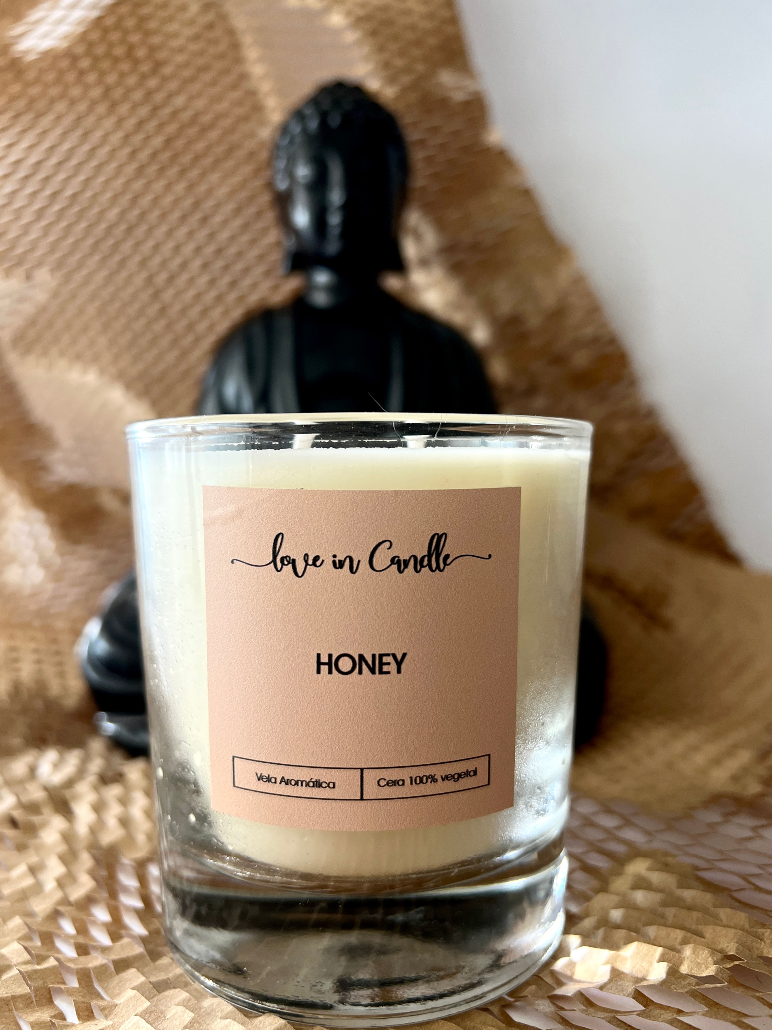 Vela Honey -Coleçao Cristal