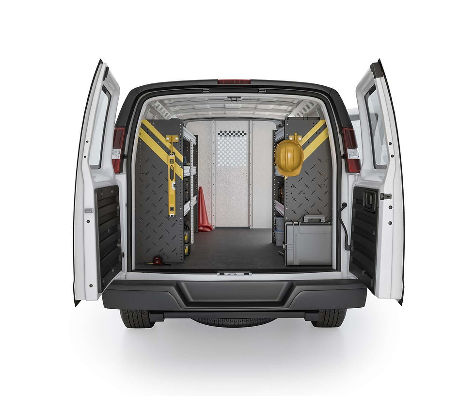 Thumbnail: Savana/Express Mobile Service Package, GSR-16 Installed, Rear View