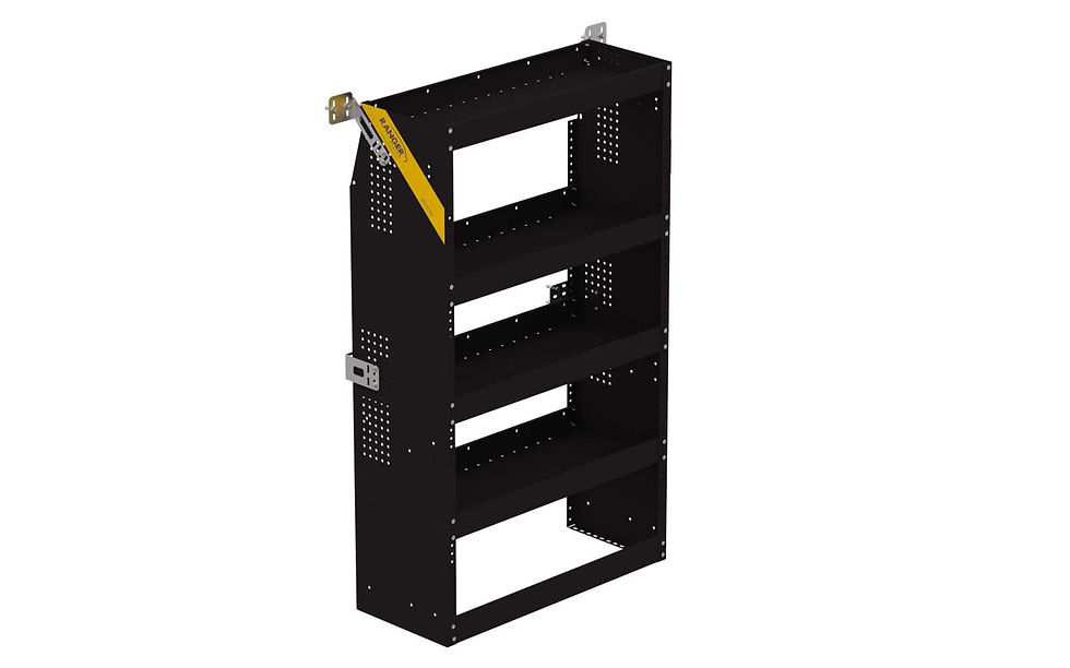 B5 Series Cargo Van Shelving, 36″ Wide, 4 Trays | B5-RS36-4