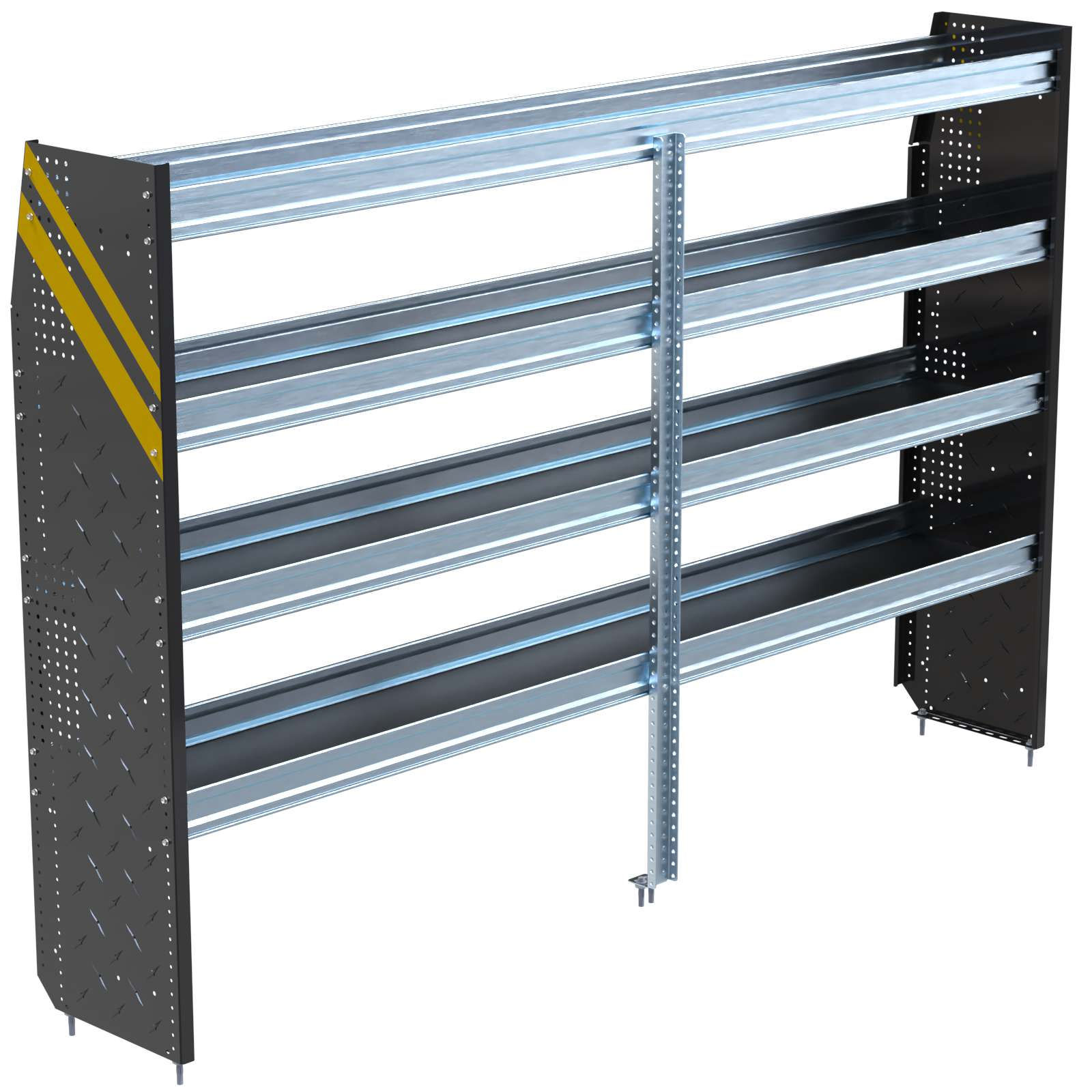 N5 Series Cargo Van Shelving, 96" Wide, 4 Trays - N5-RS96-4