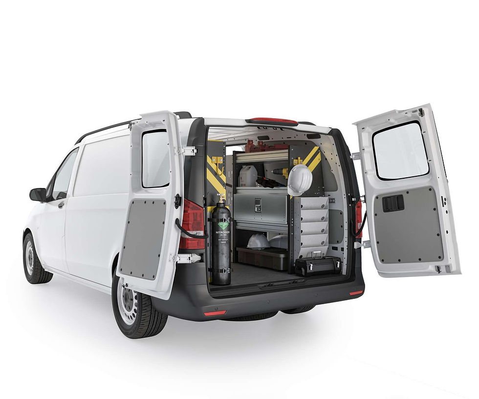 Thumbnail: Mercedes Metris HVAC Package, MML-12 Installed, Rear Passenger View