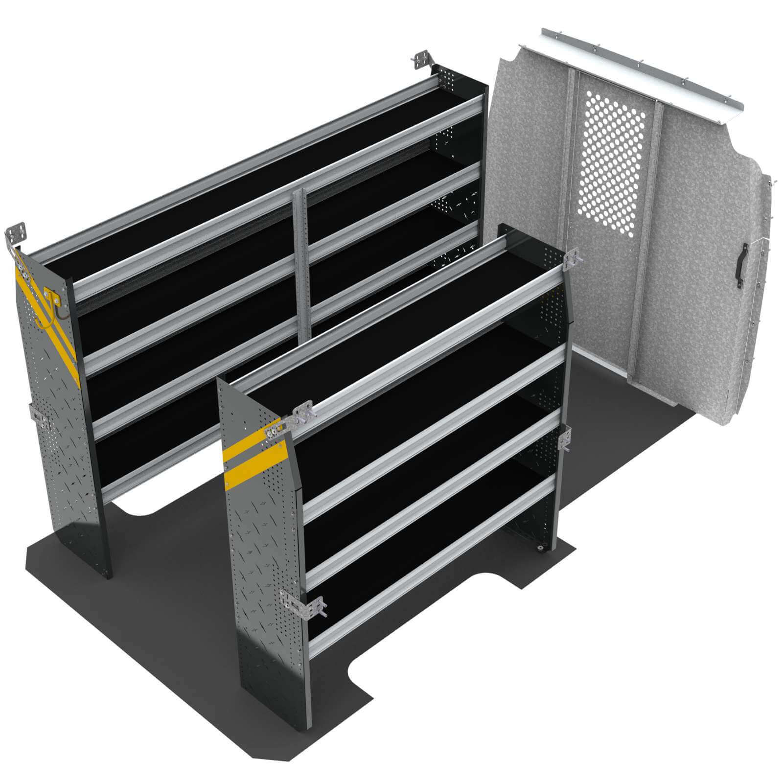 Contractor Van Shelving Package, Mercedes Sprinter, 144” WB – DLS-10
