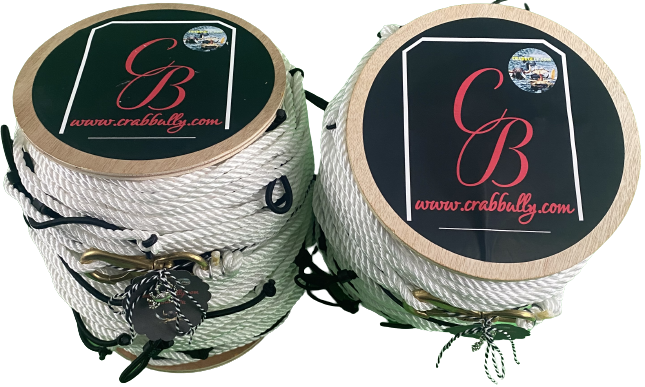 Thumbnail: 1200' Zebra 1/4"3 Strande Medium Twisted Nylon Trotlines