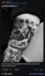 Screenshot of Jacob Hammersley’s L.A. Noire tattoo post on r/lanoire, showing the black-and-grey portrait tattoo with 22,000 views and 536 upvotes.